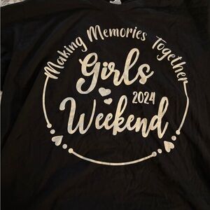 Girls Weekend 2024 Black T-Shirt